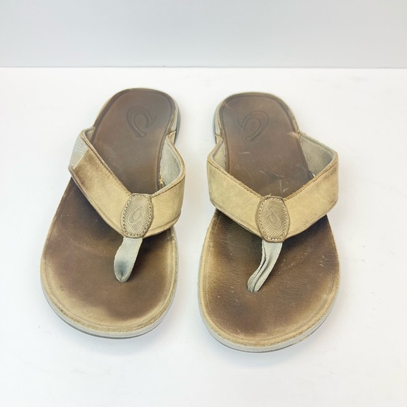 Olukai Tuahine Flip Flop Comfort Sandals Mens US 9 EU 42 Grey - Picture 11 of 12